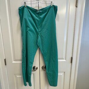 VGUC Angelica Brand Unisex Scrubs Pants, Green, Cotton/Poly, Reversible, M